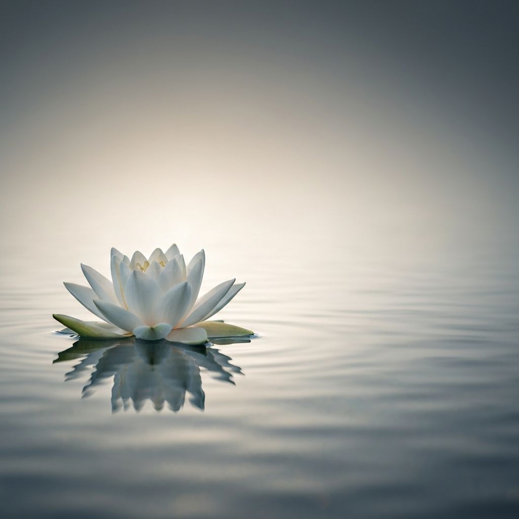Peaceful meditation setting